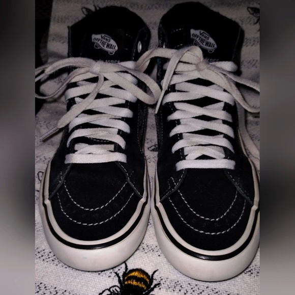 Vans Sk8 Hi Pro "Vanosaur" blackout line Shoes Size 5.M/6.5W Vintage - Picture 6 of 7